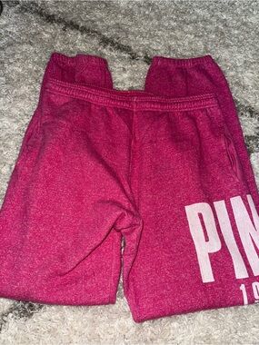Victoria’s Secret PINK Y2K Jogger Sweatpants PINK Logo on side Sz Med